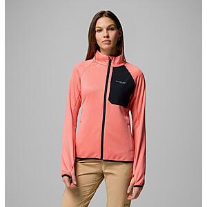 Columbia Women's Triple Canyon Grid Fleece Full Zip Jacket (Alpenglow) $32 + Free Shipping