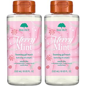 2-Pack 18-Oz Tree Hut Moisturizing & Hydrating Foaming Gel Body Wash w/ Shea Butter (Merry Mint) $8.94 ($4.47 each) w/ S&S + Free Shipping w/ Prime or on $35