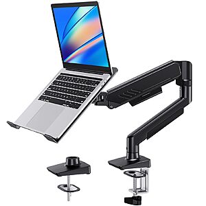 HUANUO 2-in-1 Function Laptop Mount w/ Tray (fits 13-34" monitors & up) $29.99 + Free Shipping w/ Prime or on $35