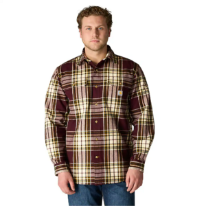Carhartt Men's Loose Fit Heavyweight Flannel Long-Sleeve Plaid Shirt (2 Colors) $25 + Free Shipping