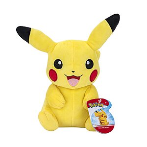 8" Pokemon Pikachu Soft Plush Toy $11.99 + Free Shipping w/ Prime or on $35+