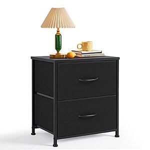 2-Drawer SageNest Small Bedside End Table (Black) $16.18 + Free Shipping w/ Prime or on $35+