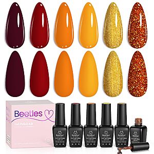 6-Pack Beetles Gel Nail Polish Set (Golden Blessing) $6.63 w/ S&S + Free Shipping w/ Prime or on $35+