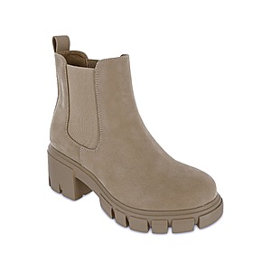 Mia Women's Ivy Lug Sole Chelsea Boot (Stone Brus, Sizes 8-11) $13.48 + Free Shipping on $89+