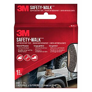 3M Safety-Walk Slip Resistant Tread Tape (15' x 1") $6.37 w/ S&S + Free Shipping w/ Prime or on $35+