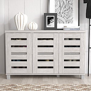 45.3" 16-Pair Steelside Millan Shoe Storage Cabinet (Dusty Gray Oak) $107.99 + Free Shipping