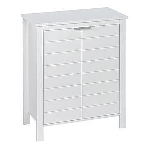 27.56" RiverRidge Madison Two Door Floor Bathroom Storage Cabinet w/ 3 Shelves $42.19 + Free Shipping