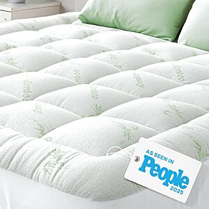 Niagara Ultra Soft Bamboo Pillow Top Mattress Topper (Queen, Green) $37.90 + Free Shipping