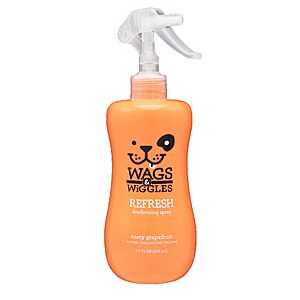 12-Oz Wags & Wiggles Refresh Dog Deodorizing Spray (Zesty Grapefruit) $2.56 w/ S&S + Free Shipping w/ Prime or on $35