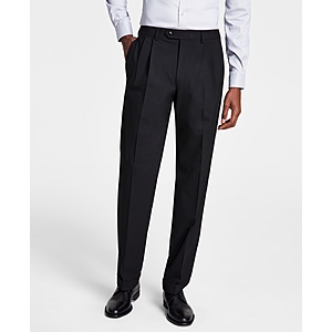 Michael Kors Men's Pleated Solid Classic Fit Pants (various) $19.99 + Free Store Pickup at Macy's or Free Shipping on $39+