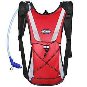 KUYOU Reflective Running Hydration Vest w/ 2L Water Bladder from $11.39 + Free Shipping w/ Prime or on $35+