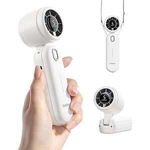 5-Speed Diveblues High-Speed Portable 2000mAh Handheld Turbo Fan w/ & LED Display (Various) $8.49 + Free Shipping w/ Prime or on $35+