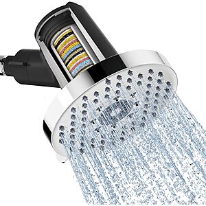 5.5" SR SUN RISEFiltered Shower Head w/ 20-Stage Filter & 6 Spray Modes (3 Colors) $12.99 + Free Shipping w/ Prime or on $35+