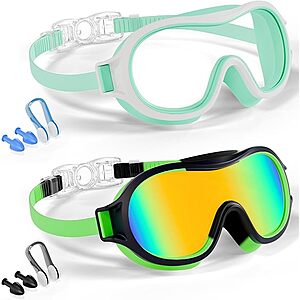 2-Pk Aegend Kids' Swim Goggles (Ages 3-15) $6 