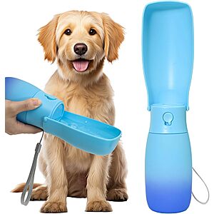 19-Oz VEPOUYU Leak-Proof Portable Dog Water Bottle w/ Foldable Bowl (2 Colors) $6.17 + Free Shipping w/ Prime or on $35+