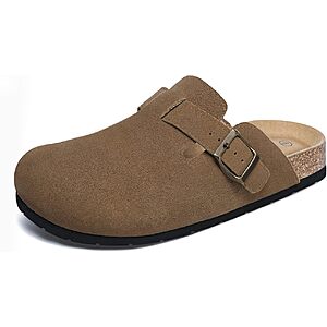 Xiakolaka Women's Suede Clogs (Brown) $17.54 + Free Shipping w/ Prime or on $35+