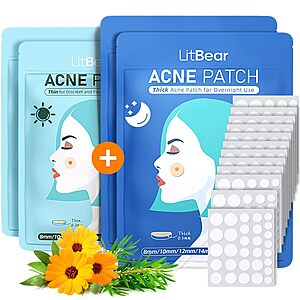 Prime Members: 360-Ct LitBear Day & Night Acne Pimple Patches $4.05 w/ S&S + Free S&H