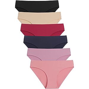 Prime Members: 6-Pack Caterlove Women's Seamless Bikini Hipster Panties (Medium) $7.70 + Free S&H