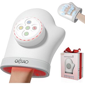 Prime Members: 3-Mode OILSAO Hand Massager w/ Compression w/ 3 Heat Levels $29.90 + Free S&H