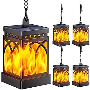 Prime Members: 4-Pk KOOPER Outdoor Waterproof Solar Lanterns $19.50 + Free S&H