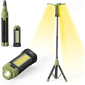 Minthouz 9000mAh Rechargeable LED Camping Lantern w/ Adjustable Tripod & Multi-Mode Light $36 + Free S&H