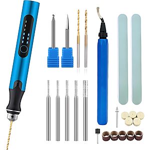 3-Speed Woweibyke USB Rotary Tool, Deburring Tool & Finishing Bits