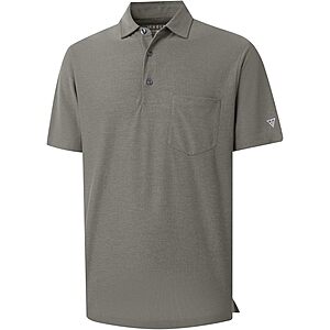Prime Members: M MAELREG Men Heather Pocket Short Sleeve Golf Shirts $10 + Free S&H