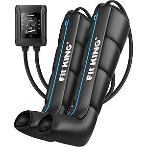 FIT KING Cordless Air Compression Leg Massager Boots w/ 4-Zone Control $129 + Free S&H