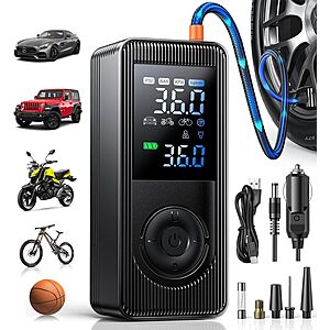 XEITIN Rechargeable Portable 150 PSI Tire Inflator / Air Compressor