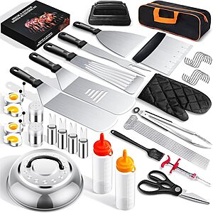 45-Pc polsmtx Griddle Accessories Kit for Blackstone & Camp Chef $22.50 + Free S&H