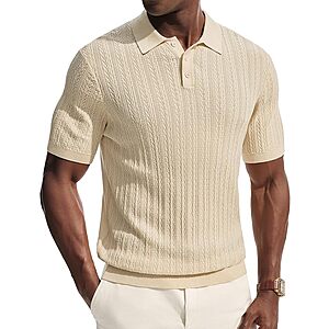 PJ Paul Jones Men's Short Sleeve Knit Polo Shirt (Various)