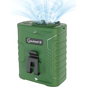 CHARMP 5000mAh Rechargeable Waist Clip Fan (Army Green)