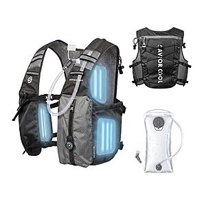 SAVIOR COOL Cooling Hydration Water Vest w/ 2L Bladder & 3 Cooling Packs (5 Colors)