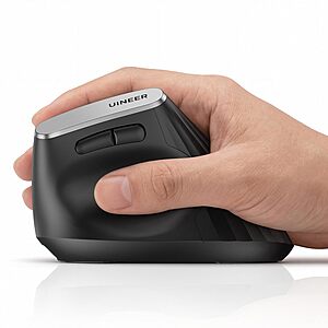 Uineer Wireless Ergonomic Vertical Mouse w/ Tri-Mode Connectivity