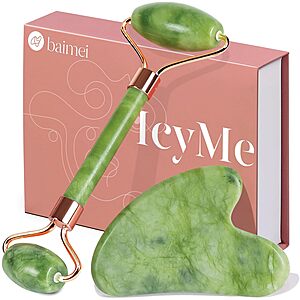 Prime Members: BAIMEI IcyMe Gua Sha & Jade Roller Facial Skincare Tool Set $3.75 + Free S&H