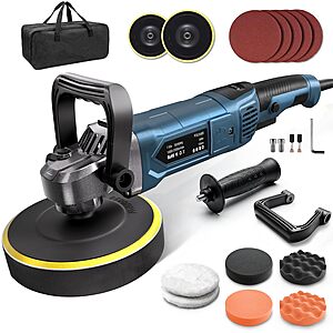 Prime Members: 6" / 7" OFISPEED 1600W Rotary Car Buffer Polisher Set $32.95 + Free S&H