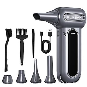 KEPEAK 130000RPM Cordless Electric Air Duster w/ Brushless Motor $23.80 + Free S&H