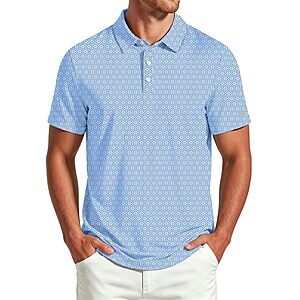 ZITY Men's UPF 50+ Short Sleeve Golf Polo Tee (Various)