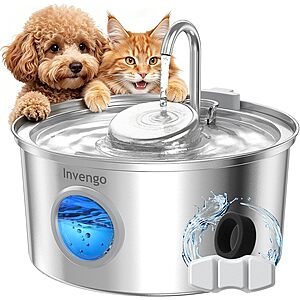 3.2L Invengo Stainless Steel Faucet-Style Pet Water Fountain