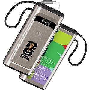 Wagon International 2026 FIFA 20000mAh 3-Port up to 190W Power Bank $34 + Free S&H