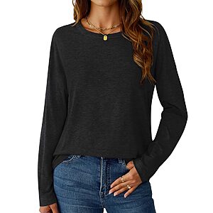 GKBK Women's Crew Neck Long Sleeve Tee (various)