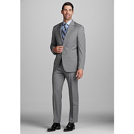Jos. A. Bank Tailored Fit Suit Separates Solid Jacket (Mid Grey) $29.99 + Free Shipping