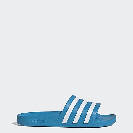 adidas Men's Adilette Aqua Slides (Solar Blue/Cloud White) $8 + Free Shipping