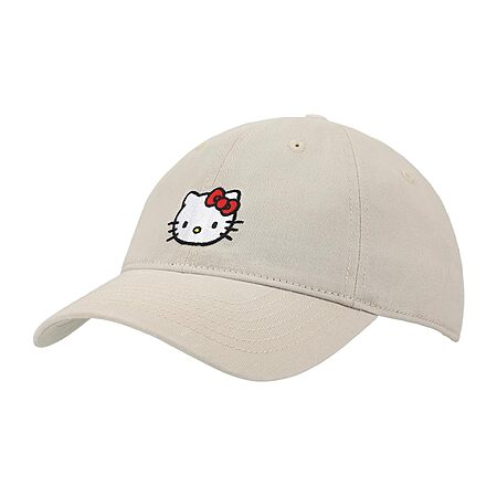 Hello Kitty Embroidered Character Unstructured Baseball Cap (Tan) $9.50 + Free Shipping w/ Prime or on $35+
