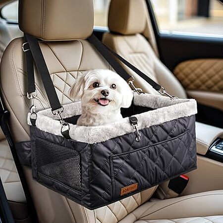18" Bonthee Portable Travel Dog Booster Car Seat Carrier (Black) $13.99 + Free Shipping w/ Prime or on $35+