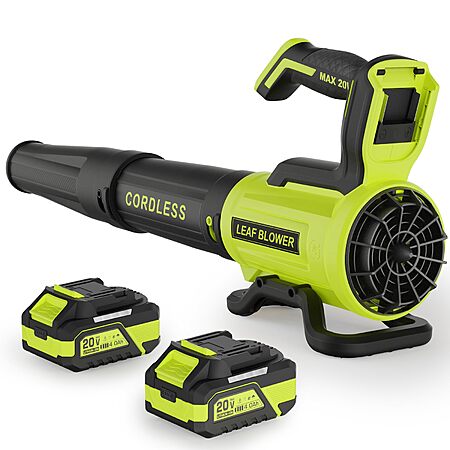 Vinchest Cordless Electric Leaf Blower w/ 2× 4.0Ah Batteries & Charger $53.98 + Free Shipping