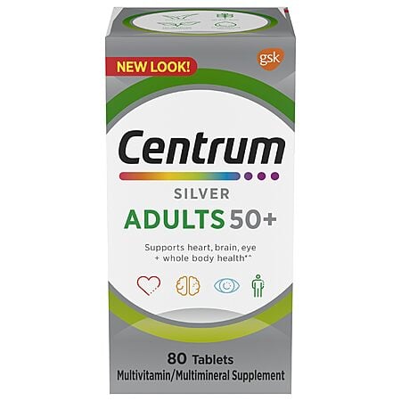 80-Count Centrum Silver Adults 50 Plus Multivitamin Supplement $4.59 w/ S&S + Free Shipping w/ Prime or on $35+