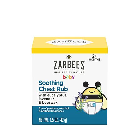 1.5-Oz Zarbee's Baby Soothing Chest Rub w/ Eucalyptus & Lavender $2.99 w/ S&S + Free Shipping w/ Prime or on $35+