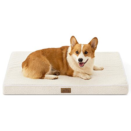 36" Cozy Kiss Large Rectangular Orthopedic Dog Crate Bed w/ Removable Cover (Beige) $18.98 + Free Shipping w/ Prime or on $35+