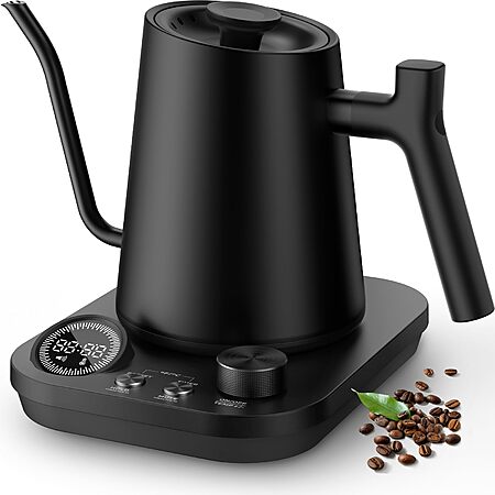 Silonn Gooseneck Stainless Steel Electric Kettle w/ Timer & 7 Presets $39.98 + Free Shipping